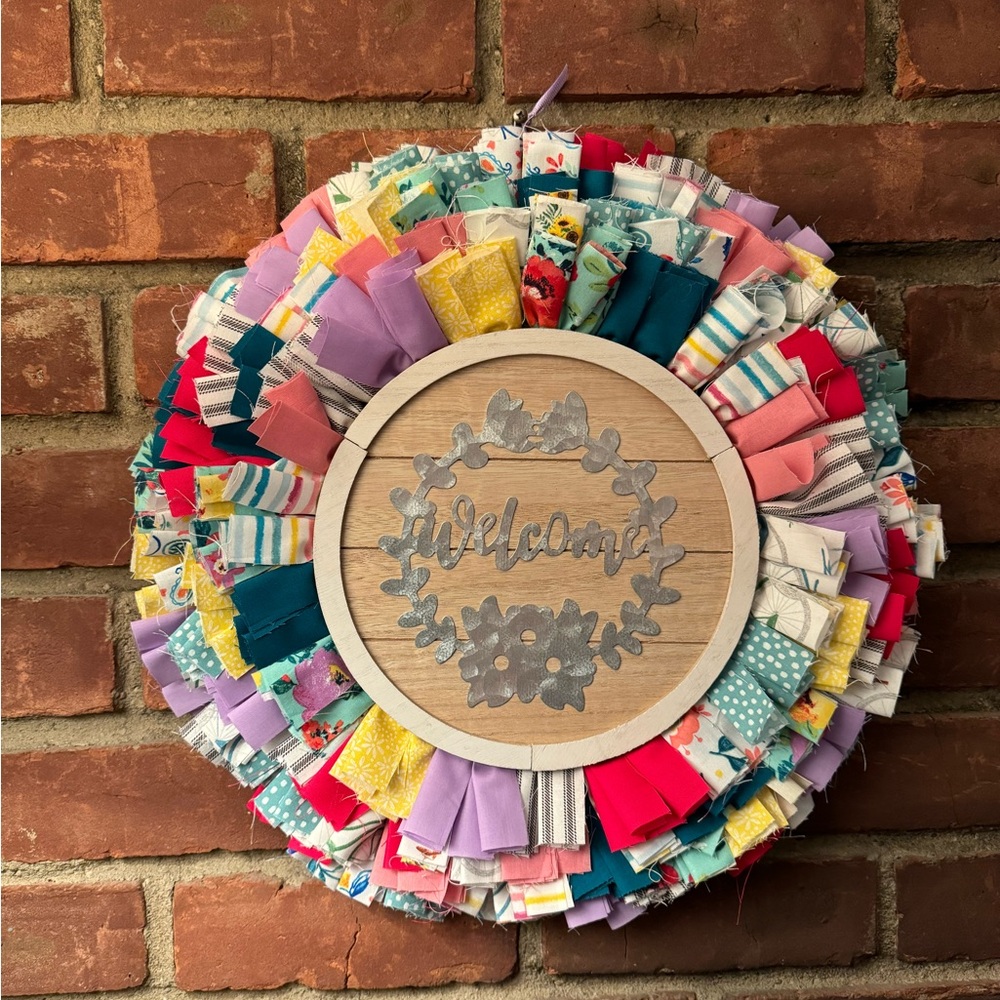 Welcome Rag Wreath